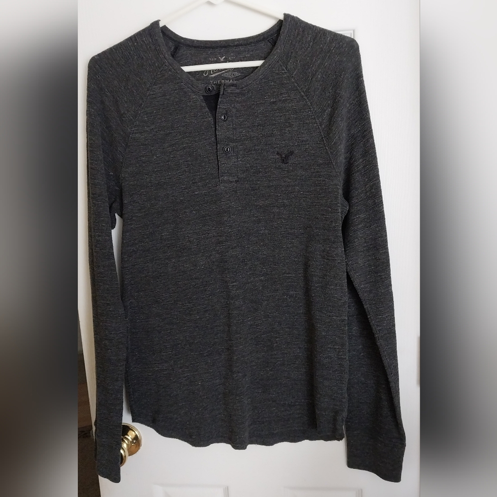 American Eagle Long Sleeve Thermal T Shirt (S)